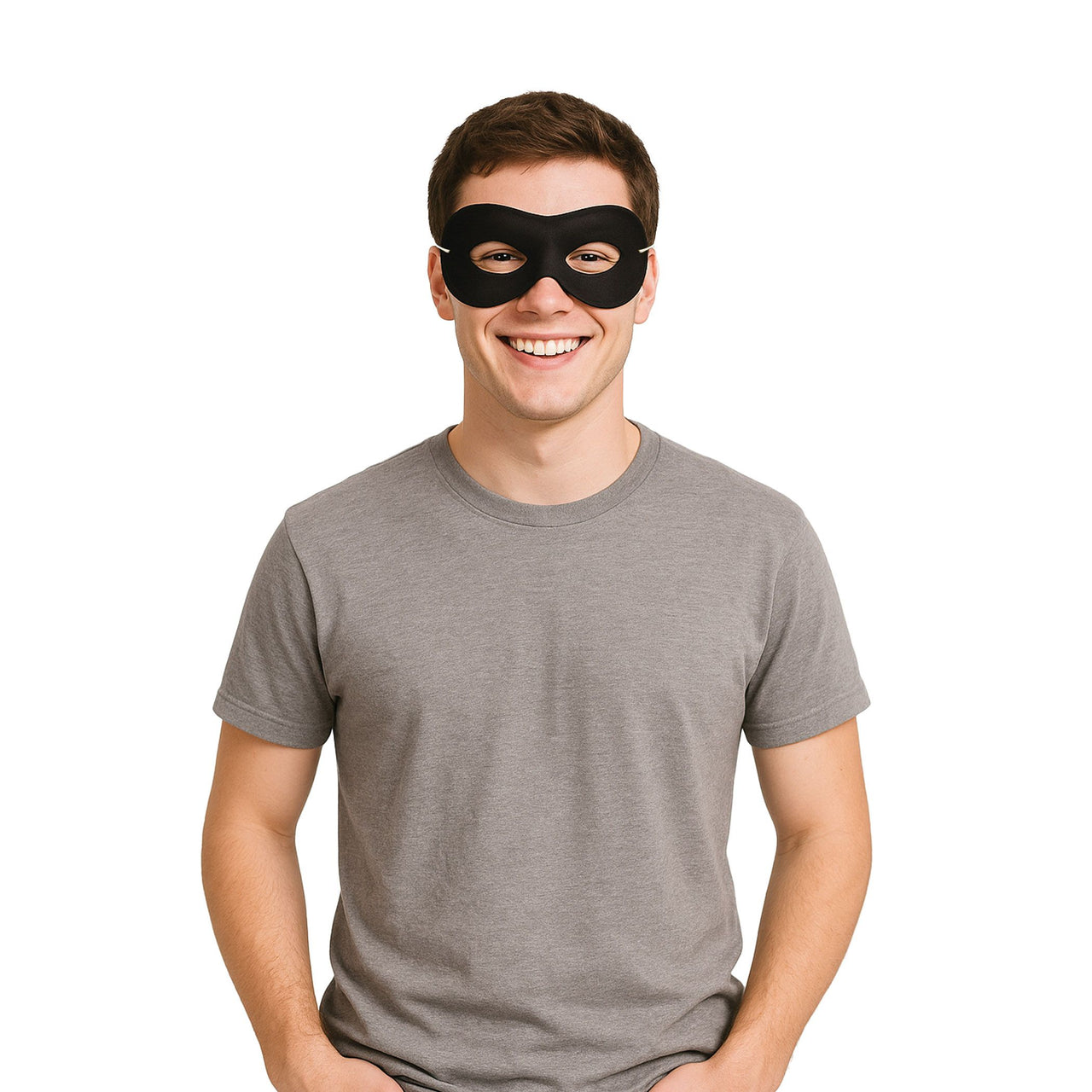 12 Pack Bulk Black Fabric Hero Mask Spirit Colors & Halloween Fun