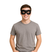 12 Pack Bulk Black Fabric Hero Mask Spirit Colors & Halloween Fun