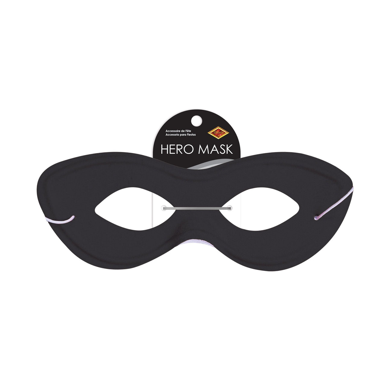 12 Pack Bulk Black Fabric Hero Mask Spirit Colors & Halloween Fun