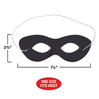 12 Pack Bulk Black Fabric Hero Mask Spirit Colors & Halloween Fun