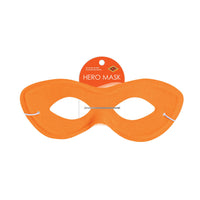 12 Pack Bulk Orange Fabric Hero Mask Spirit & Halloween Fun