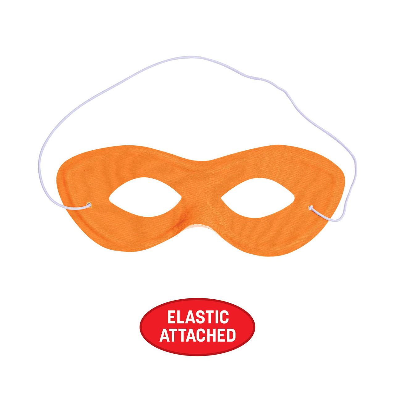12 Pack Bulk Orange Fabric Hero Mask Spirit & Halloween Fun