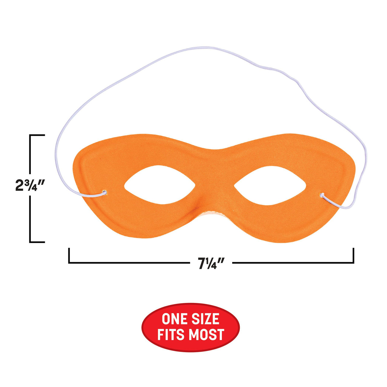 12 Pack Bulk Orange Fabric Hero Mask Spirit & Halloween Fun