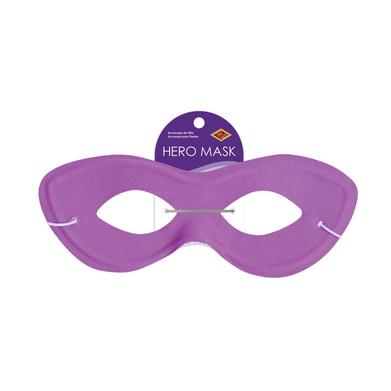 12 Pack Bulk Purple Fabric Hero Mask Elastic Attached