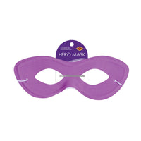 12 Pack Bulk Purple Fabric Hero Mask Elastic Attached