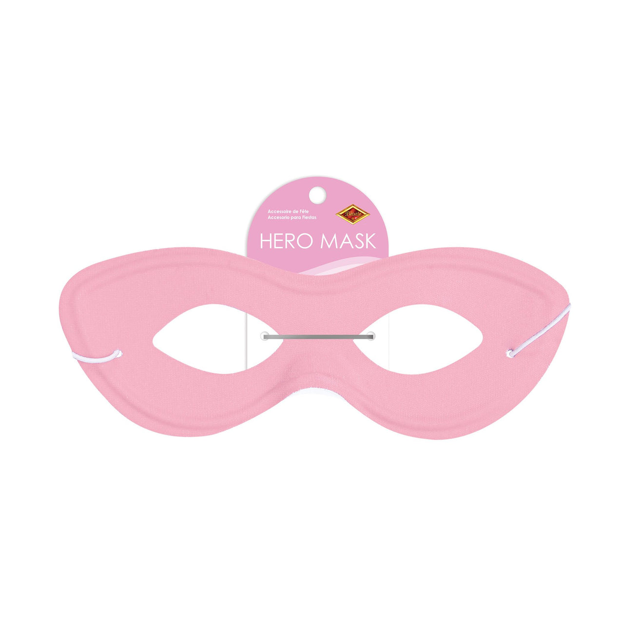 12 Pack Bulk Pink Fabric Hero Mask Spirit Colors & Halloween Fun