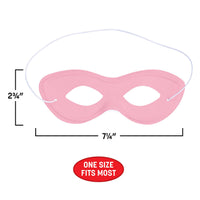 12 Pack Bulk Pink Fabric Hero Mask Spirit Colors & Halloween Fun