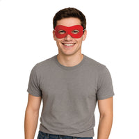 12 Pack Bulk Red Fabric Hero Mask Spirit Colors & Halloween Fun