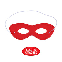 12 Pack Bulk Red Fabric Hero Mask Spirit Colors & Halloween Fun
