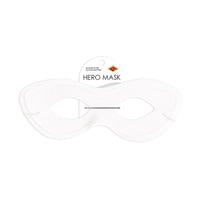 12 Pack Bulk White Fabric Hero Mask Spirit Colors & Halloween Fun