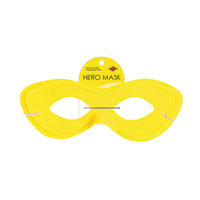 12 Pack Bulk Yellow Fabric Hero Mask Spirit Colors & Halloween