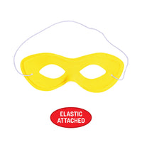 12 Pack Bulk Yellow Fabric Hero Mask Spirit Colors & Halloween