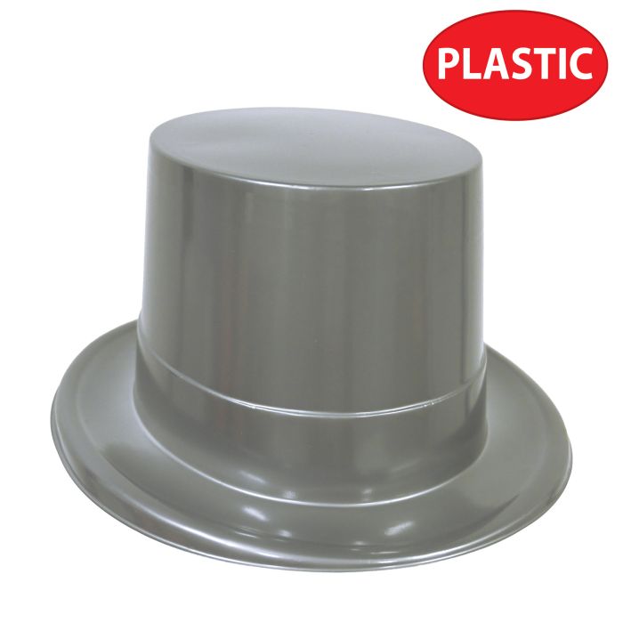 24 Pack Bulk Silver Plastic Topper