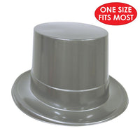 24 Pack Bulk Silver Plastic Topper