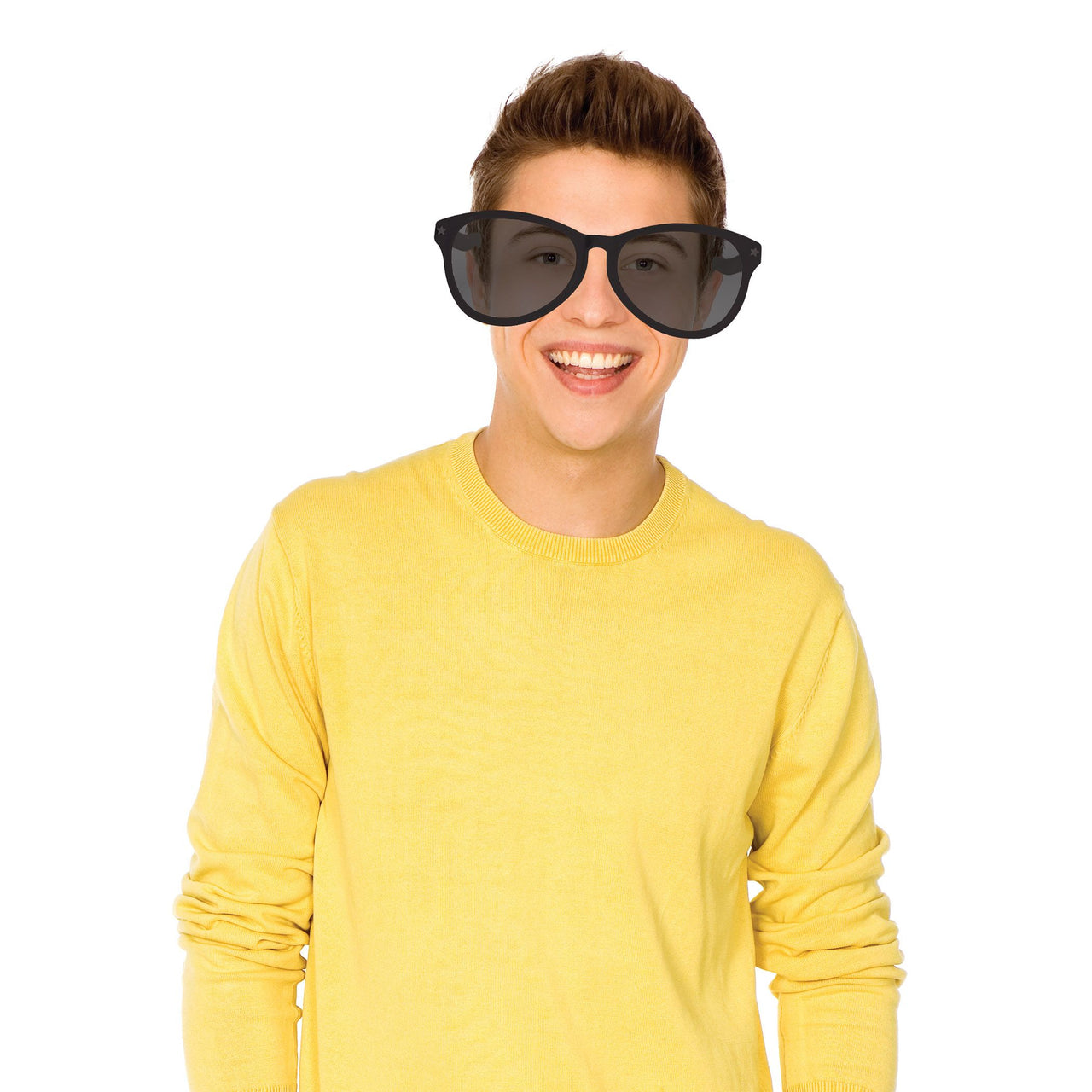 12 Pack Bulk Jumbo Black Novelty Glasses One Size Fits Most
