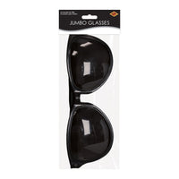 12 Pack Bulk Jumbo Black Novelty Glasses One Size Fits Most
