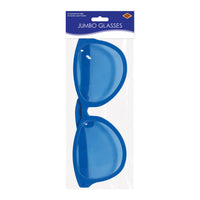 12 Pack Bulk Jumbo Blue Novelty Glasses One Size Fits Most