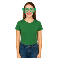 12 Pack Bulk Jumbo Green Novelty Glasses One Size Fits Most