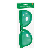 12 Pack Bulk Jumbo Green Novelty Glasses One Size Fits Most