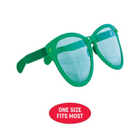 12 Pack Bulk Jumbo Green Novelty Glasses One Size Fits Most