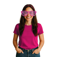 12 Pack Bulk Pink Jumbo Glasses Fun Novelty Costume Accessory
