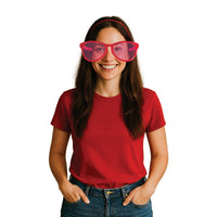 12 Pack Bulk Jumbo Red Novelty Glasses One Size Fits Most