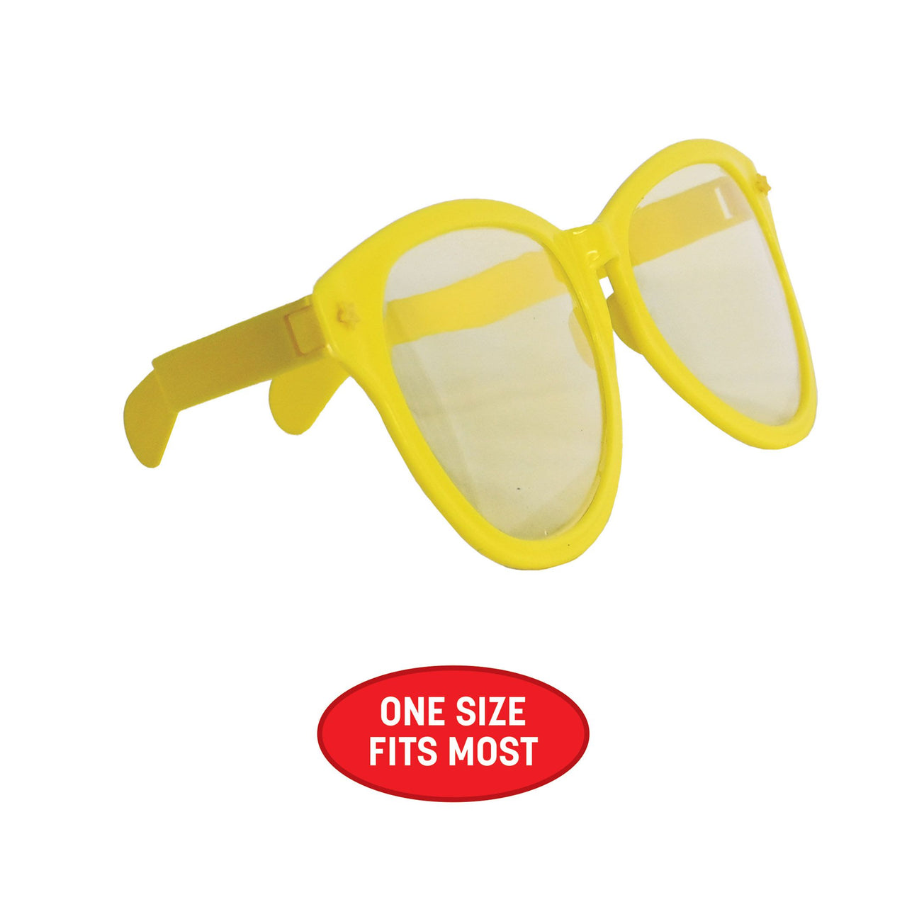 12 Pack Bulk Yellow Jumbo Novelty Glasses One Size Fits Most