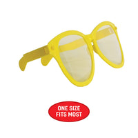 12 Pack Bulk Yellow Jumbo Novelty Glasses One Size Fits Most