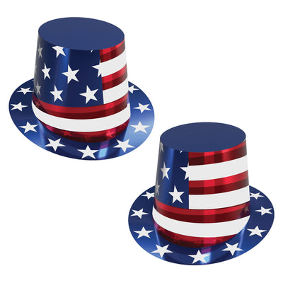 Patriotic Foil Hi-Hat - One Size Fits Most