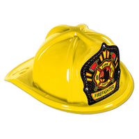 Kids Firefighter Hat - Plastic Fire Prevention Helmet