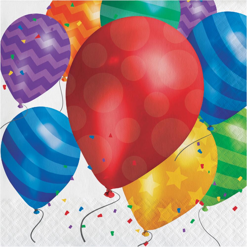 192 pc Bulk Balloon Blast Lunch Napkins
