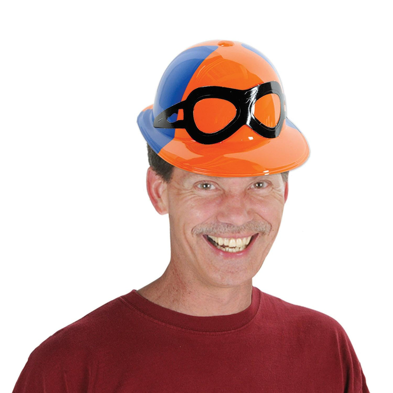 Bulk Plastic Jockey Helmets assorted colors (Case of 48) by Beistle