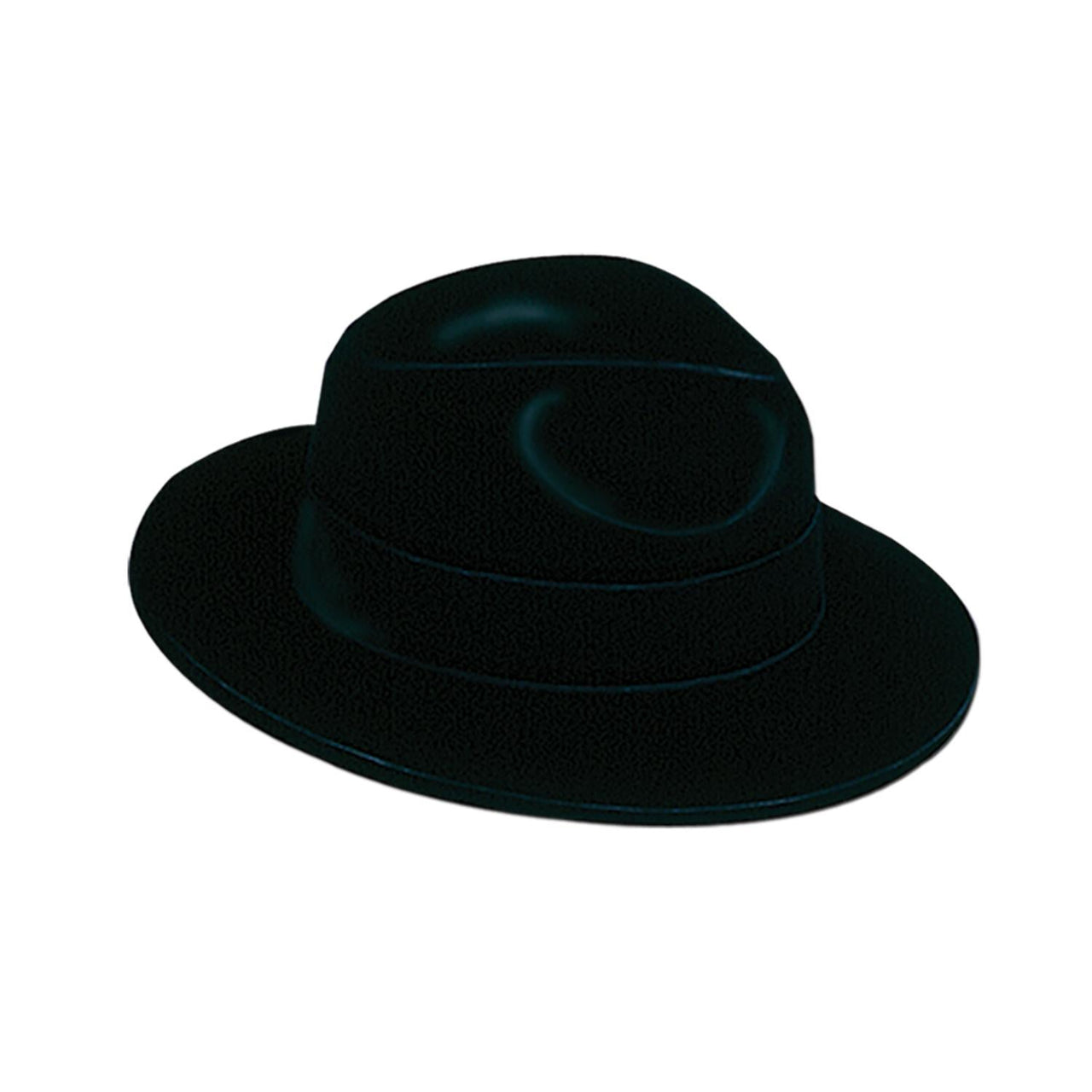 Black Velour Fedora - Bulk 24 Pack