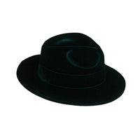Black Velour Fedora - Bulk 24 Pack
