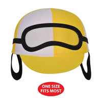Beistle Jockey Helmet - Yellow, One Size Fits Most, Derby Day Costume Hat, 1/pkg, 6/case