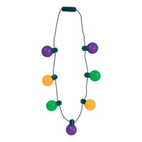 Light-Up Oversized Mardi Gras Necklace - 3 Light Modes