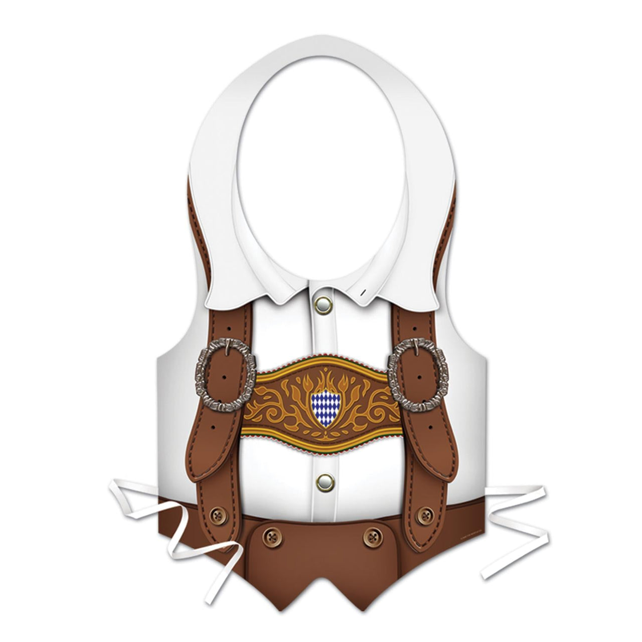 Plastic Oktoberfest Vest - Bulk 48 Pack