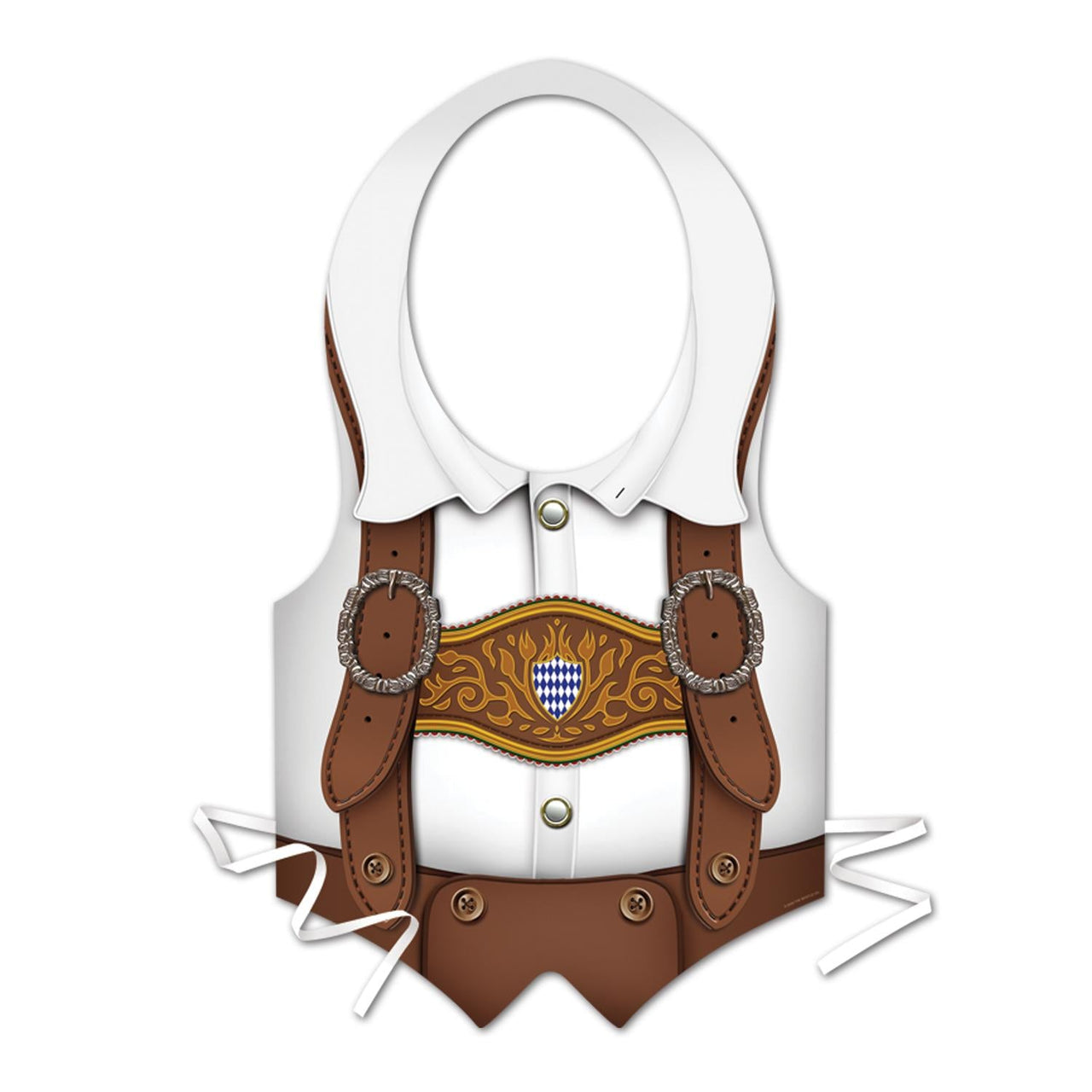 Packaged Plastic Oktoberfest Vest - Bulk 24 Pack