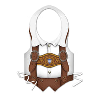 Packaged Plastic Oktoberfest Vest - Bulk 24 Pack
