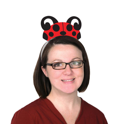 Printed Ladybug Tiaras - Bulk/48 Tiaras
