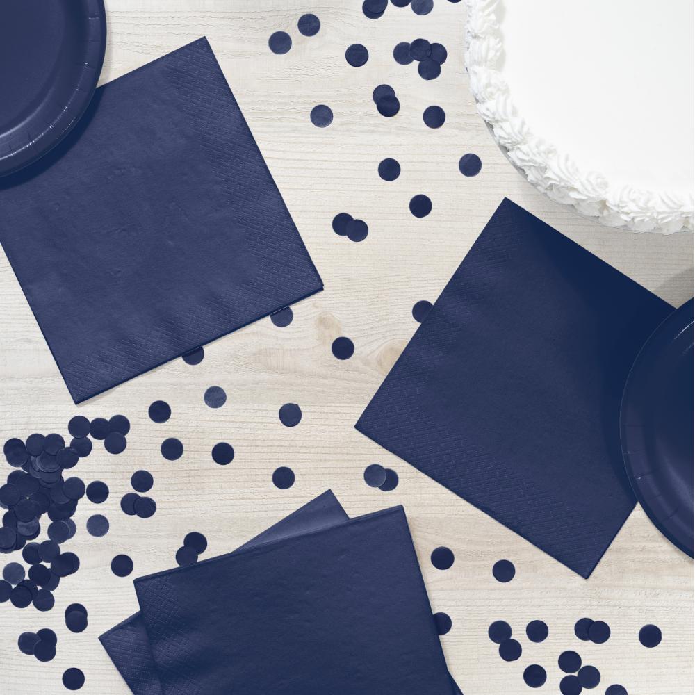 600 pc Bulk Navy 2 Ply Luncheon Napkins