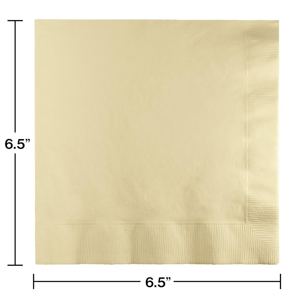 600 pc Bulk Ivory 2 Ply Luncheon Napkins