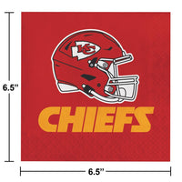 Kansas City Chiefs Napkins (16/Pkg)