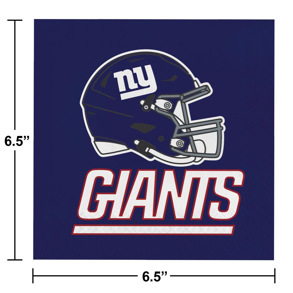 New York Giants Napkins, 16 ct Party Decoration