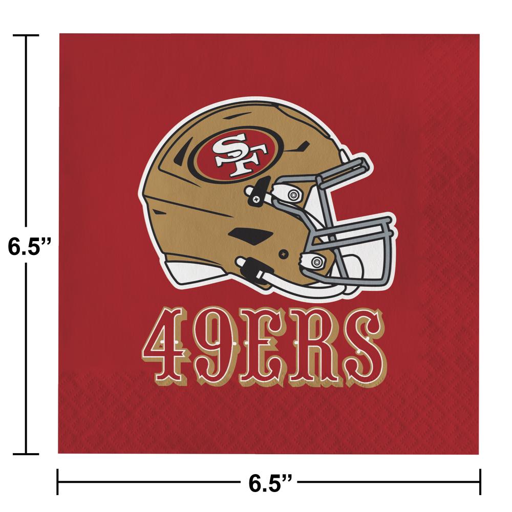 San Francisco 49Ers Napkins, 16 ct Party Decoration