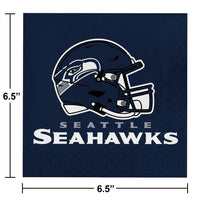 Seattle Seahawks Napkins, 16 ct Party Decoration