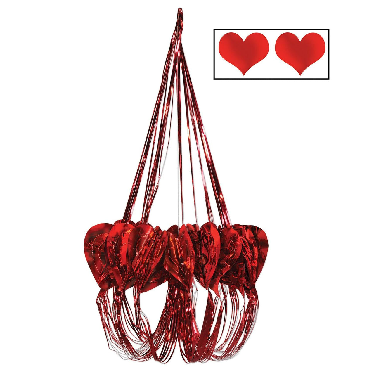 Valentine's Day Heart Chandelier - Bulk 6 Pack