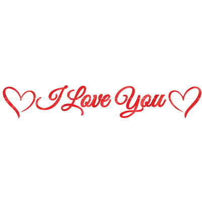 Foil I Love You Streamer - Bulk 12 Pack