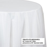 Clear Round Plastic Tablecover, 82