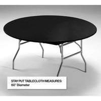 Stay Put Tablecover Black, 60